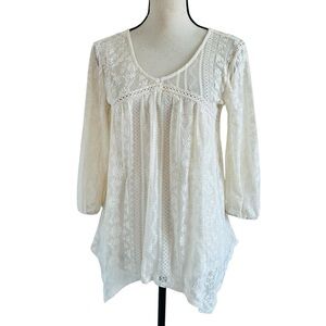 Maurices Cream Lace Blouse